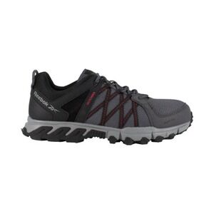 Reebok Mens Grey/Black Mesh Trailgrip Work AT Alloy Toe Slip-Resistant sz15